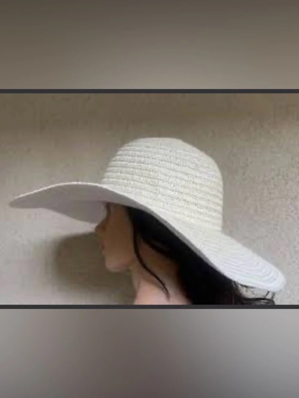 Amazon Essentials White Wide Brim Sun Hat